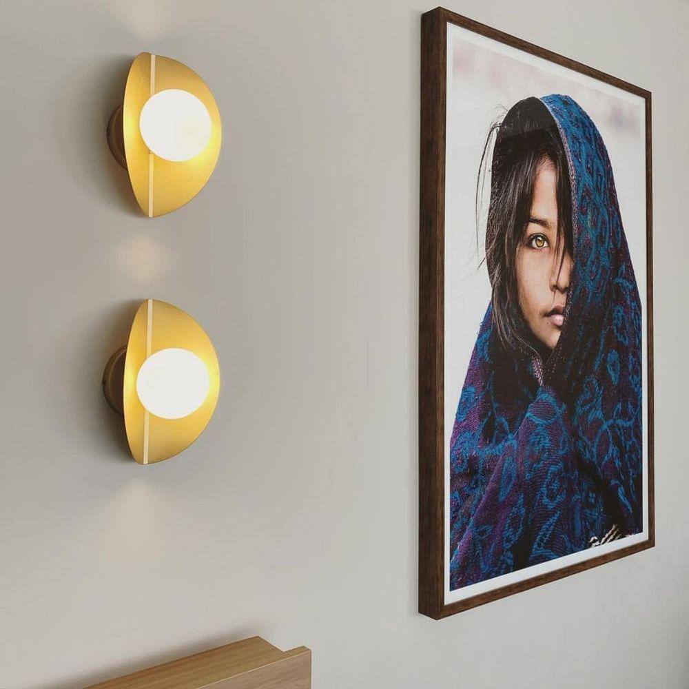 Arandela Cacau 15cmx14cmx25cm 1xg9 Halopin Max 25w Ip20 Dourado