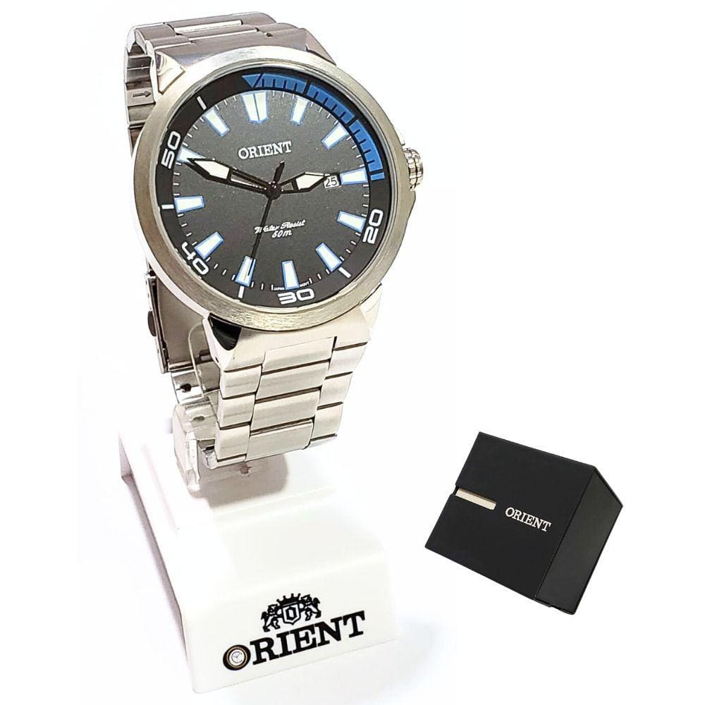Relógio Orient Masculino Analógico Prateado MBSS1196A PASX