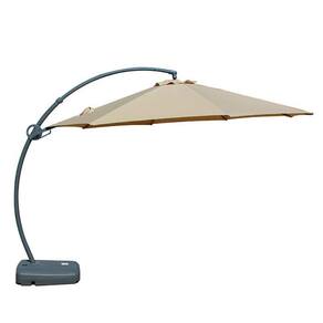 Ombrelone Lateral Barbados Rivattis 350 Cm Em Alumínio Com Base Capa Em Poliéster Fendis