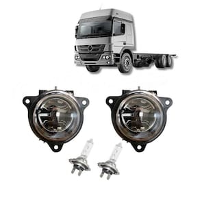 Kit Farol Auxiliar Compatível Mercedes Atego + Lâmpada H7
