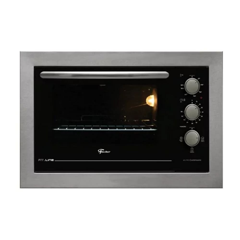 Forno Elétrico Fischer de Embutir Fit Line 48L Inox