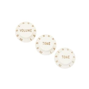 Kit Knobs Fender Plastic Push-On Control Para Strat 3 Pecas