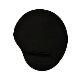 Mouse Pad Gel Com Apoio Descanso De Pulso Medio - Preto