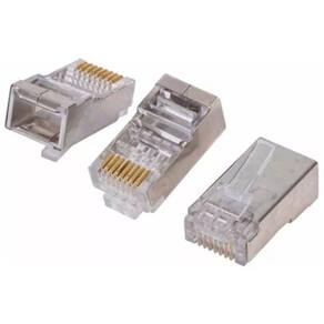 Kit Com 250 Conectores Rj45 Macho, Cat6 Blindado