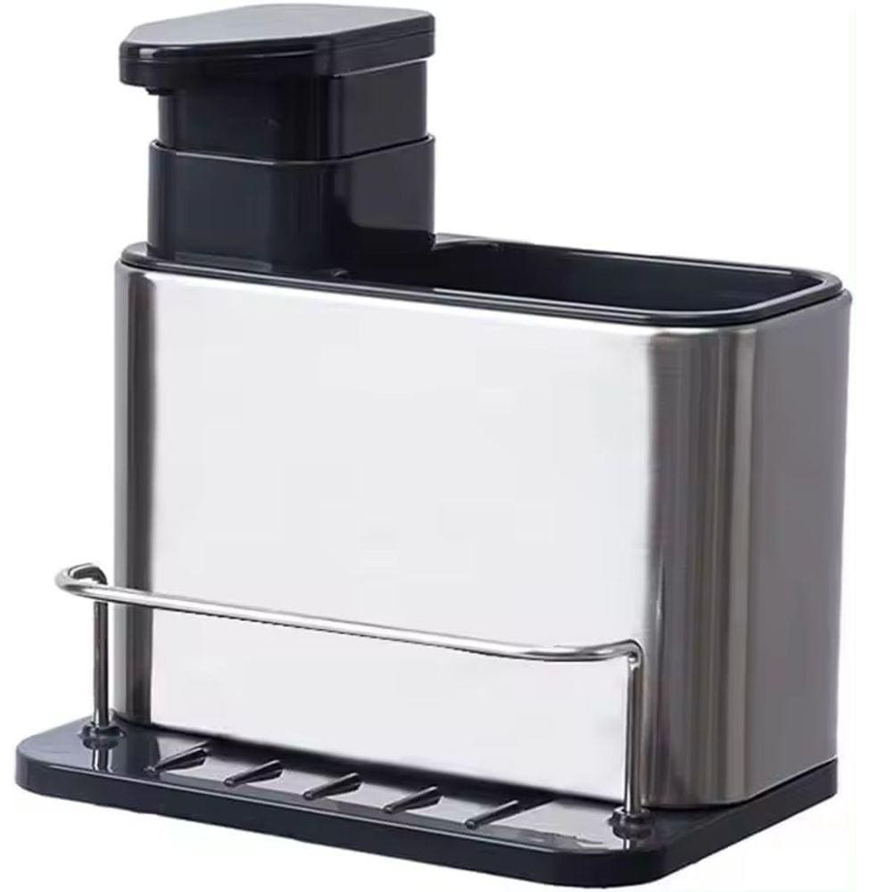 Porta Detergente Dispenser Sabão Liquido Esponja Bucha Inox