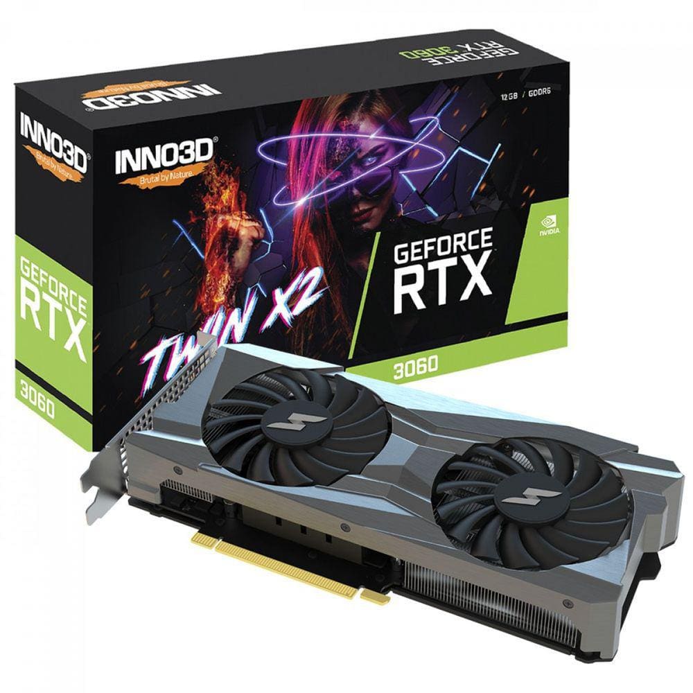 Placa de Video Inno3d Geforce Nvidia Rtx 3060 12gb Twin X2, Gddr6