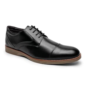 Sapato Masculino Oxford Bico Redondo Cadarço Estilo Casual