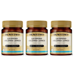 Kit 3 Un - Licopeno + Selenio + Zinco 500Mg Dr Botanico