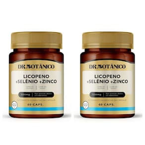 Kit 2 Un - Licopeno + Selenio + Zinco 500Mg Dr Botanico