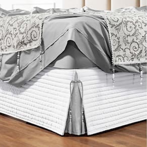 Saia Para Cama Box Casal Padrão Dual 1 Peça - Branco