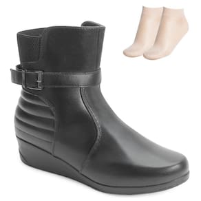 Bota Anabela  Moon e Meia MC24-71105