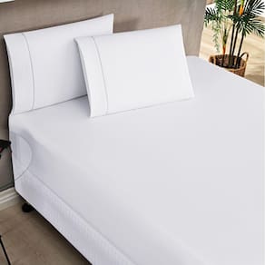 Jogo de Lençol Queen Elegance 180 Fios 3 Peças - Branco