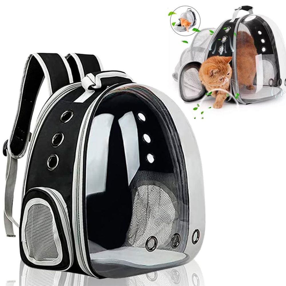 Mochila Pet Transporte Gato Cachorro Coelho Passeio Cao Visao Panoramica 360 Passeio Viagem