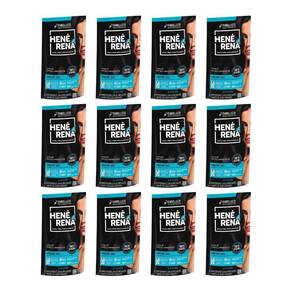 Hene Rena 180G Preto Azulado - Kit Com 12Un