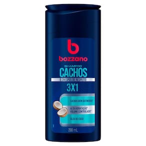 Shampoo Bozzano Cachos e Crespos 3 x 1 Óleo de Coco 200ml