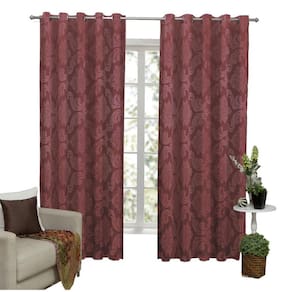 Cortina Tecido Jacquard Semi Blackout 3M X 2,60M - Vinho