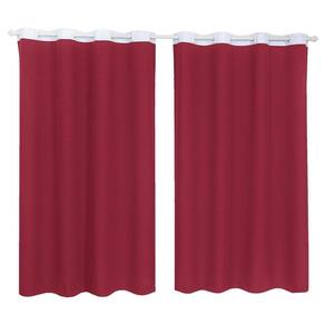 Cortina Tecido Oxford Faixa Branco 2,50M X 3,00M - Rosa