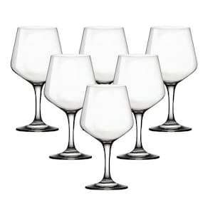 Jogo De Taças De Vinho Água Sobremesa Vidro 6 Peças