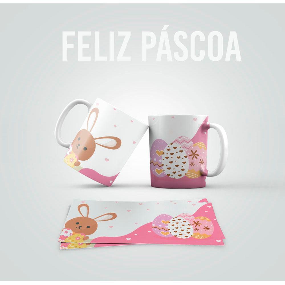 Caneca Personalizada Feliz Páscoa mod 01