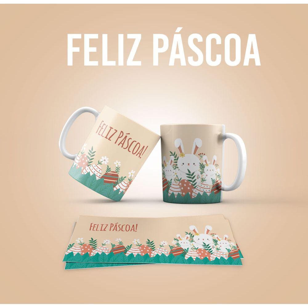 Caneca Personalizada Feliz Páscoa mod 04