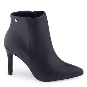 Bota Vizzano 3049.219 cano curto social lisa salt agu1ha 9cm