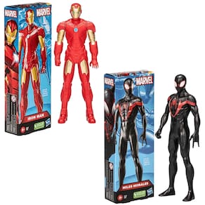 Bonecos Super Heróis Miles Morales Homem de Ferro Expression
