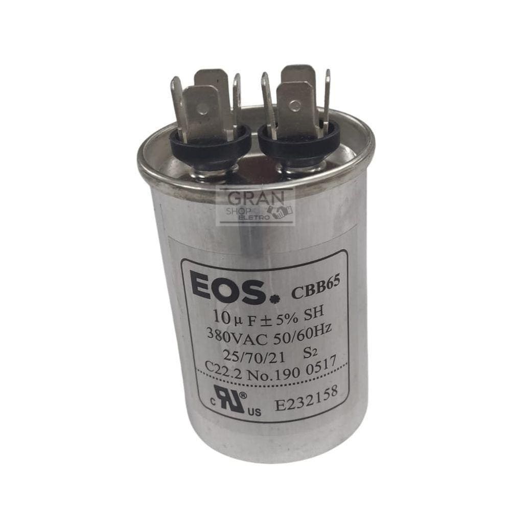 Capacitor Eos 10uf 380vac Bivolt