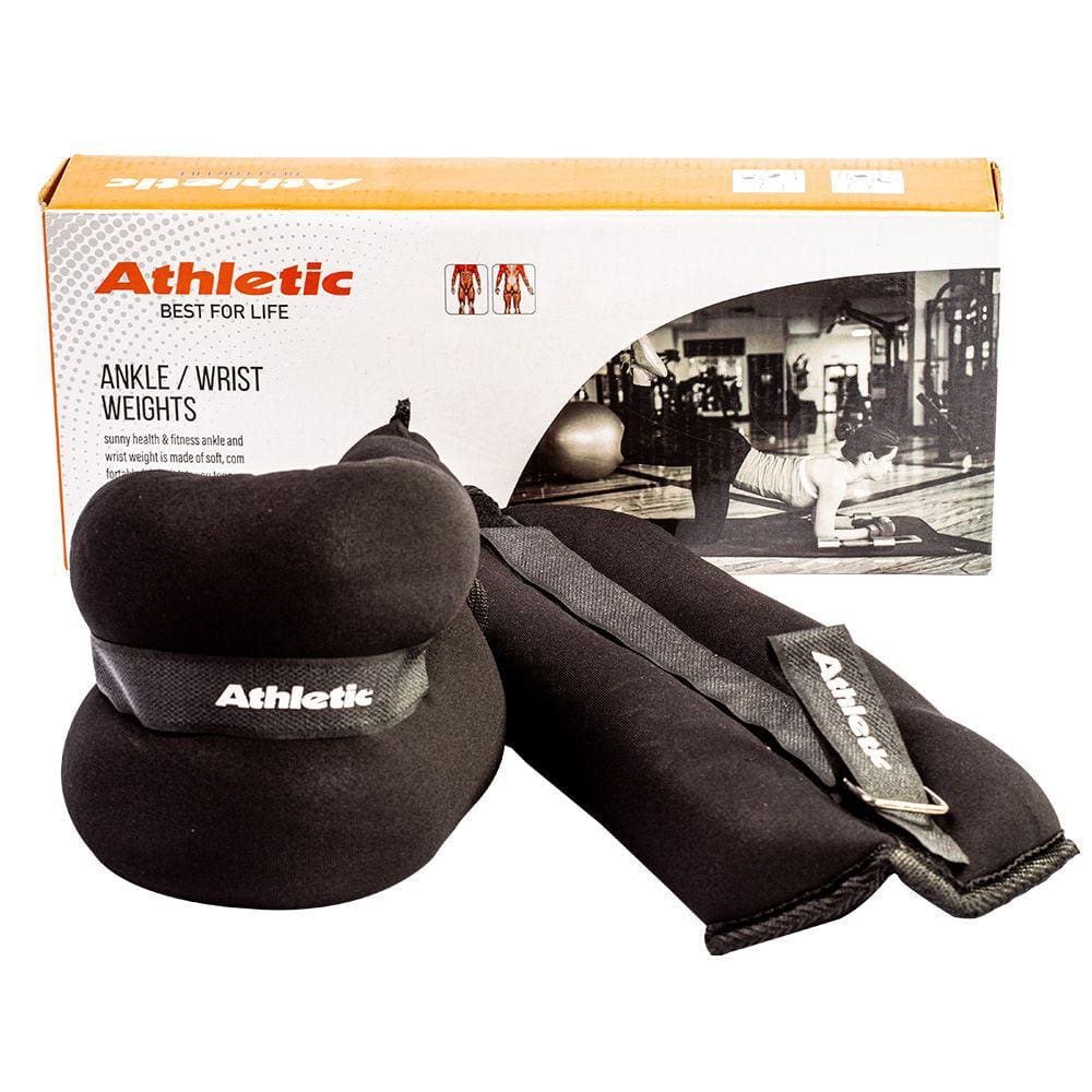 Caneleira Munhequeira Tornozeleira de peso 1kg Athletic Residencial O Par