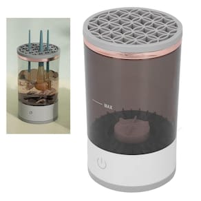 Maquina de Limpeza Pincel de Maquiagem Automatico USB Vibraçao Limpador Potente