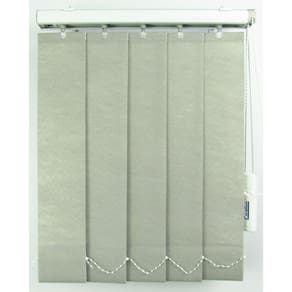 Persiana Vertical Em Tecido Blackout Crisdan Largura 2,20 X 2,30 Altura Cinza
