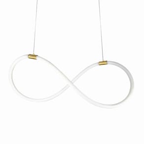 Lustre Design Moderno Knot 38w - Silicon Led 6000k - Ouro