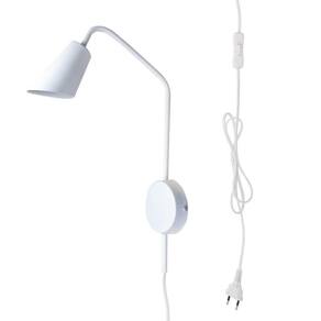 Arandela De Parede New City C/ Plug E Interruptor - Branco