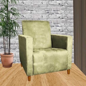 Poltrona Decorativa Sala Ou Escritorio Estela Amarelo