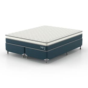 Conjunto King Safira 1,93x2,03x0,63 Azul