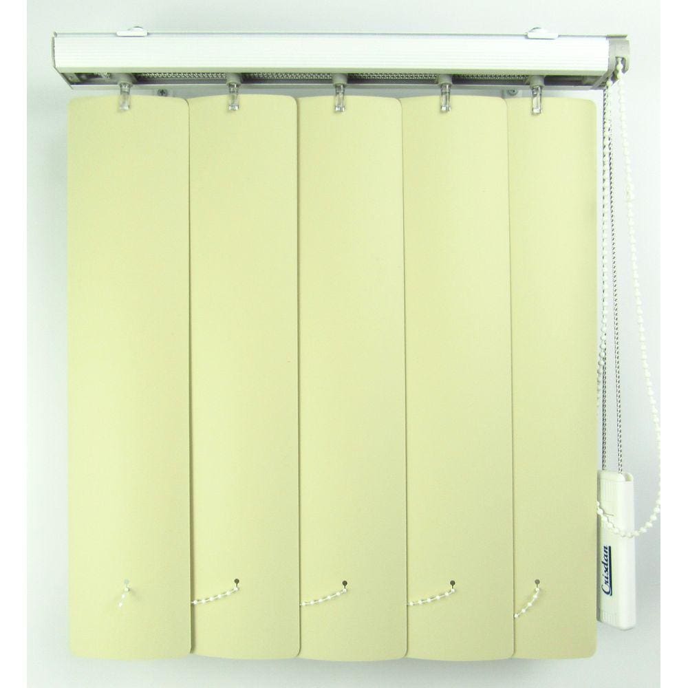 Persiana Vertical Em Pvc Crisdan Largura 2,00 X 2,20 Altura Camurça