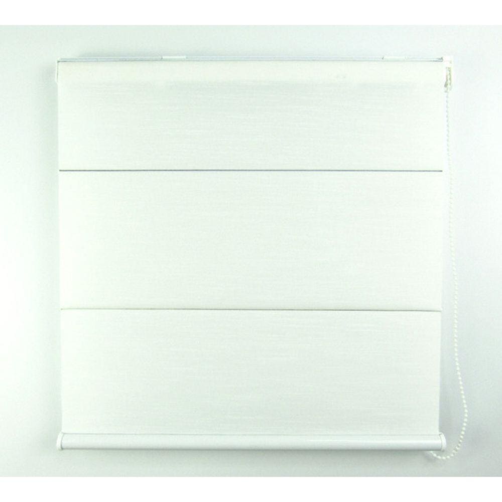 Cortina Romana Napoles Translúcido Crisdan 2,00 Largura X 1,60 Altura Branco