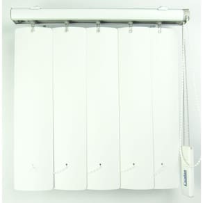 Persiana Vertical Em Pvc Crisdan Largura 1,20 X 1,20 Altura Branco