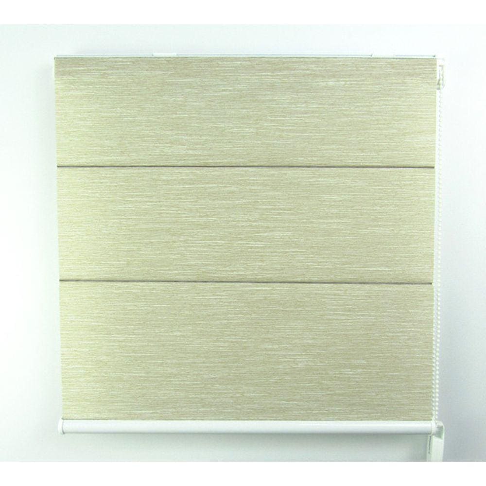 Cortina Romana Napoles Translúcido Crisdan 1,40 Largura X 1,50 Altura Bege