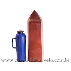 Ponta Quartzo Vermelho Pedra Gigante 50cm Natural Cod 109100