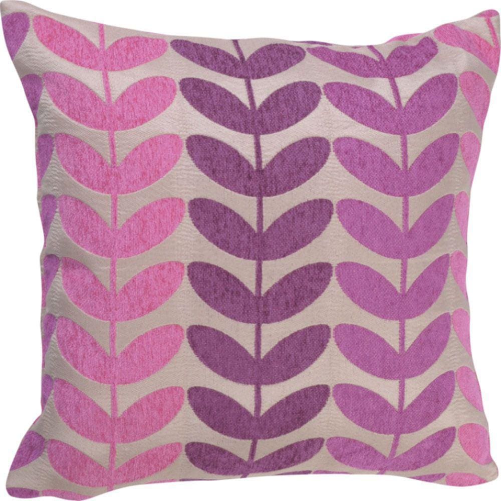Almofada Vizapi 45X45Cm Folhas Rosa Pink