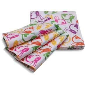 Guardanapo Papel Decorado Páscoa Vizapi Rabbits 33X33Cm C/ 20 Folha Dupla Multicolorido