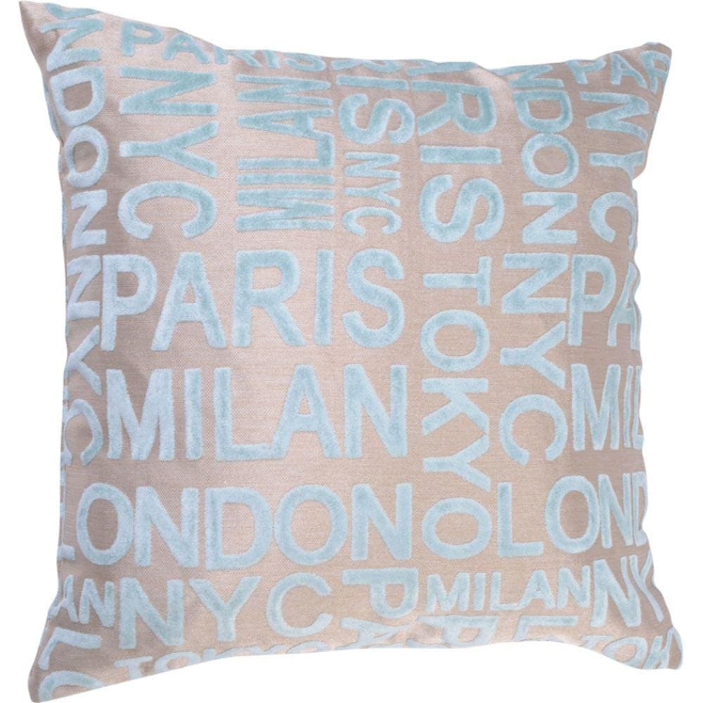 Almofada Vizapi 50X50Cm City Azul Acqua