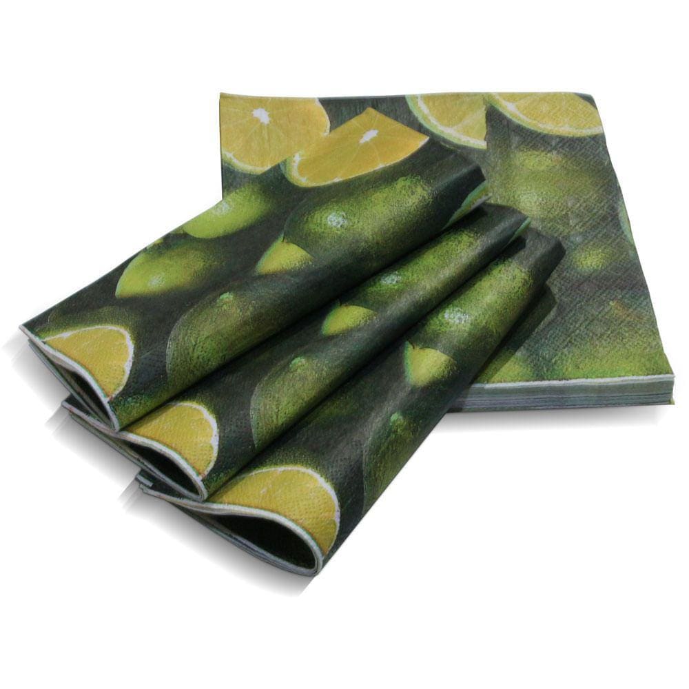 Guardanapo Papel Decorado Vizapi Limões 33X33Cm C/ 20 Folha Dupla Multicolorido