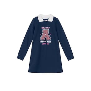 Vestido Manga Longa De Moletom Infantil Menina Brandili