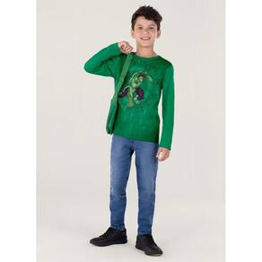Camiseta Os Vingadores Em Malha Infantil Unissex Brandili
