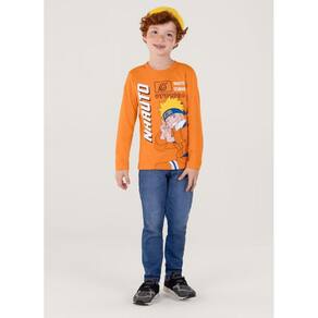 Camiseta Naruto Em Malha Infantil Unissex Brandili
