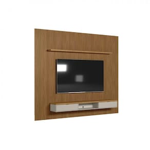 Painel Modular Ripado 3m com Nicho e Prateleira Linea Brasil