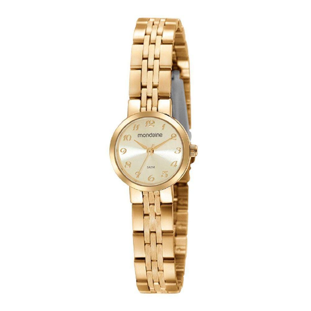 Relógio Mondaine Feminino Analógico Dourado 32391LPMVDE1