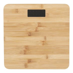 Balança Digital Corporal De Madeira Bambu 28x28cm - Oikos