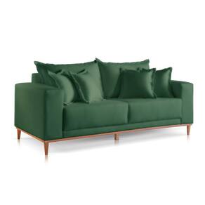 Sofá 2 Lugares Fixo Living Mirage Suede Verde 2m